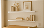 2 Prateleira MDF 25X10 + Suporte Flutuante Decoração Branco Cód.1311 - Imagem 5