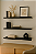 3 Prateleira MDF 25X10 + Suporte Flutuante a Decoração Sala Preto Cód.1311 - Imagem 2