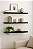 3 Prateleira MDF 25X10 + Suporte Flutuante a Decoração Sala Preto Cód.1311 - Imagem 1