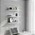 3 Prateleira MDF 28X10 + Suporte Flutuante Decoração Cód.1315 - Imagem 1