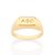Anel Abc Banhado A Ouro 18K - Imagem 1