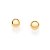 Brinco Bola Infantil Banhado A Ouro 18K Liso - Imagem 1