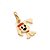 Pingente Cachorro Banhado A Ouro 18K - Imagem 1