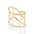 Anel Aro Duplo Banhado A Ouro 18K - Imagem 1