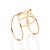 Anel Aro Duplo Banhado A Ouro 18K - Imagem 2
