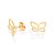Brinco Borboleta Banhado A Ouro 18K - Imagem 1