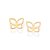 Brinco Borboleta Banhado A Ouro 18K - Imagem 2