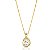 Conjunto Gota Dourado Com Pedra Banhado A Ouro 18K - Imagem 3