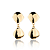 Conjunto Gota Espelhada Minimalista Banhada A Ouro 18K - Imagem 2