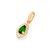 Pingente Gota Banhado A Ouro 18K Com Zircônias - Tam.Único 542672 - Imagem 1