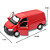 Miniatura Volkswagen Transporter T6 Van Escala 1:46 - Imagem 3