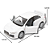 Miniatura Mitsubishi Lancer Evolution X 2008 Escala 1:36 - Imagem 3
