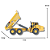 Miniatura Caminhão Articulado 1712 Forklift Huina Toys Escala 1:50 - Imagem 3
