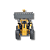 Miniatura Trator Escavadeira 1704 Forklift Huina Toys Escala 1:50 - Imagem 4