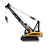Miniatura Trator Guindaste 1720 Forklift Huina Toys Escala 1:50 - Imagem 1