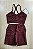 Conjunto de Short Texturizado Onda - Vinho M (com top modelo Atitude) - Imagem 1