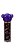 Lip Gloss Ursinho Na Cor Roxo - Imagem 1