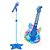 KIT MICROFONE GUITARRA INFANTIL ROCK STAR AMPLIFICADOR MUSICAL PEDESTAL KARAOKE - Imagem 1