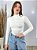 Body Poliamida ML Branco Gola Alta - Imagem 1
