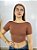 Cropped Poliamida Marrom Francine - Imagem 1