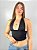 Cropped Poliamida Preto Jade - Imagem 1