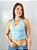 Cropped Poliamida Azul Jade - Imagem 1