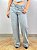 Calça Jeans Wide Leg Strass - Imagem 1