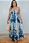 Vestido Crepe Azul Samira - Imagem 1