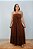 Vestido Longo Gabriela Marrom - Imagem 1