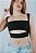 Cropped Poliamida Preto Honey - Imagem 1