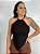 Blusa Tricot Preta Lenço - Imagem 1