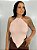 Blusa Tricot Rosa Bebe Lenço - Imagem 1