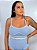 Body Tricot Azul Two Color - Imagem 1