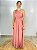 Vestido Longo Poliamida Rosa Sara - Imagem 1