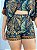 Shorts Sarja Azul Marinho Marrom Valentina - Imagem 1