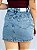 Short Saia Jeans Lav.Média Strass - Imagem 2