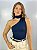 Blusa Poliamida Bianca Azul Marinho - Imagem 1