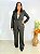 Conjunto Blazer Risca De Giz Preto - Imagem 1