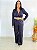 Conjunto Blazer Risca De Giz Azul Marinho - Imagem 4