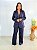 Conjunto Blazer Risca De Giz Azul Marinho - Imagem 3