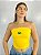 Top Tube Poliamida Brasil Amarelo - Imagem 1