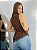 Blusa Camila Renda Marrom - Imagem 2