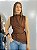 Blusa Camila Renda Marrom - Imagem 1