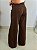 Calça Jeans Pantalona Marrom Gabi - Imagem 3