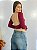 Cropped Poliamida Vinho Scarlet - Imagem 2