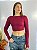 Cropped Poliamida Vinho Scarlet - Imagem 1