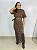Vestido Longo Renda Marrom - Imagem 1