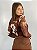 Body Tule Flor Marrom - Imagem 2