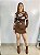 Short Saia Alfaiataria Marrom Oval - Imagem 3