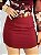 Short Saia Alfaiataria Vinho Oval - Imagem 1